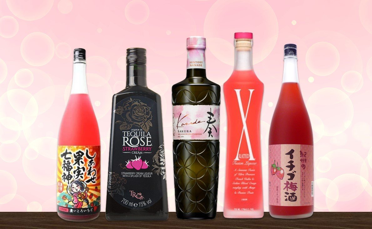 桜・イチゴ・ピンク等、春をイメージするお酒を集めました!