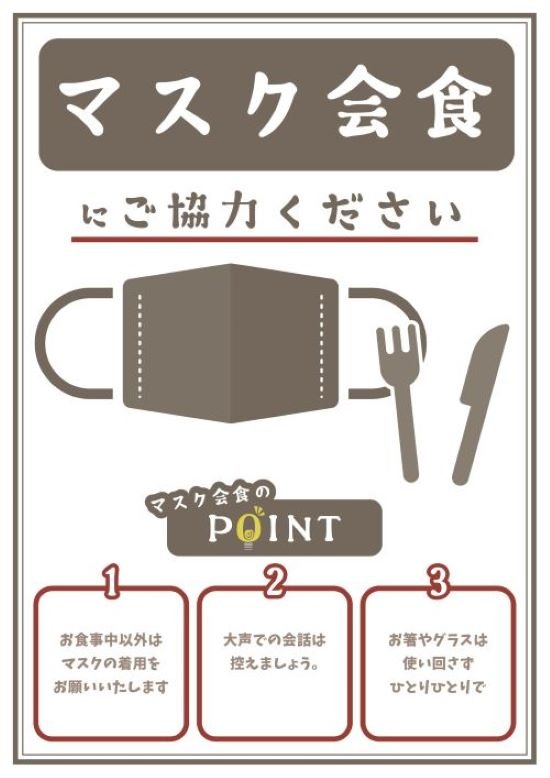 マスク会食用②