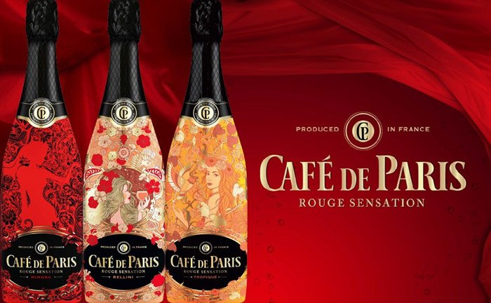 ボトルも可愛いスパークリングワイン「カフェ・ド・パリ ルージュ センセーション」シリーズを3本購入で、1本プレゼント！